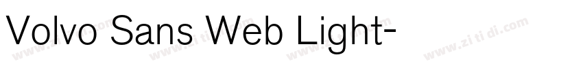 Volvo Sans Web Light字体转换